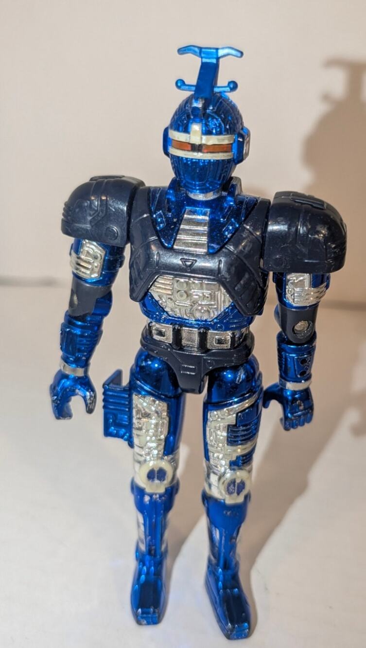 1996 Bandai Beetleborks Blue Stinger Action Figure Only Loose